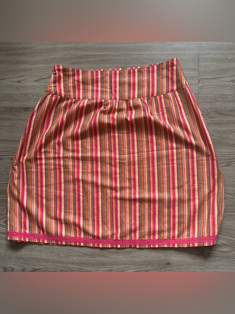 Route 66 Women’s Striped Mini Skirt Size 9/10 / Large Y2K Colorful